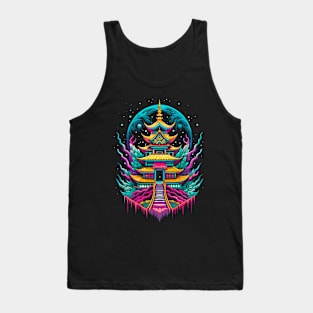 Japanese Temple Pagoda Tank Top